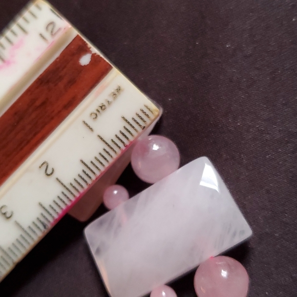 Rose Quartz 18-20in necklace in Stainless Steel - Picture 10 of 11